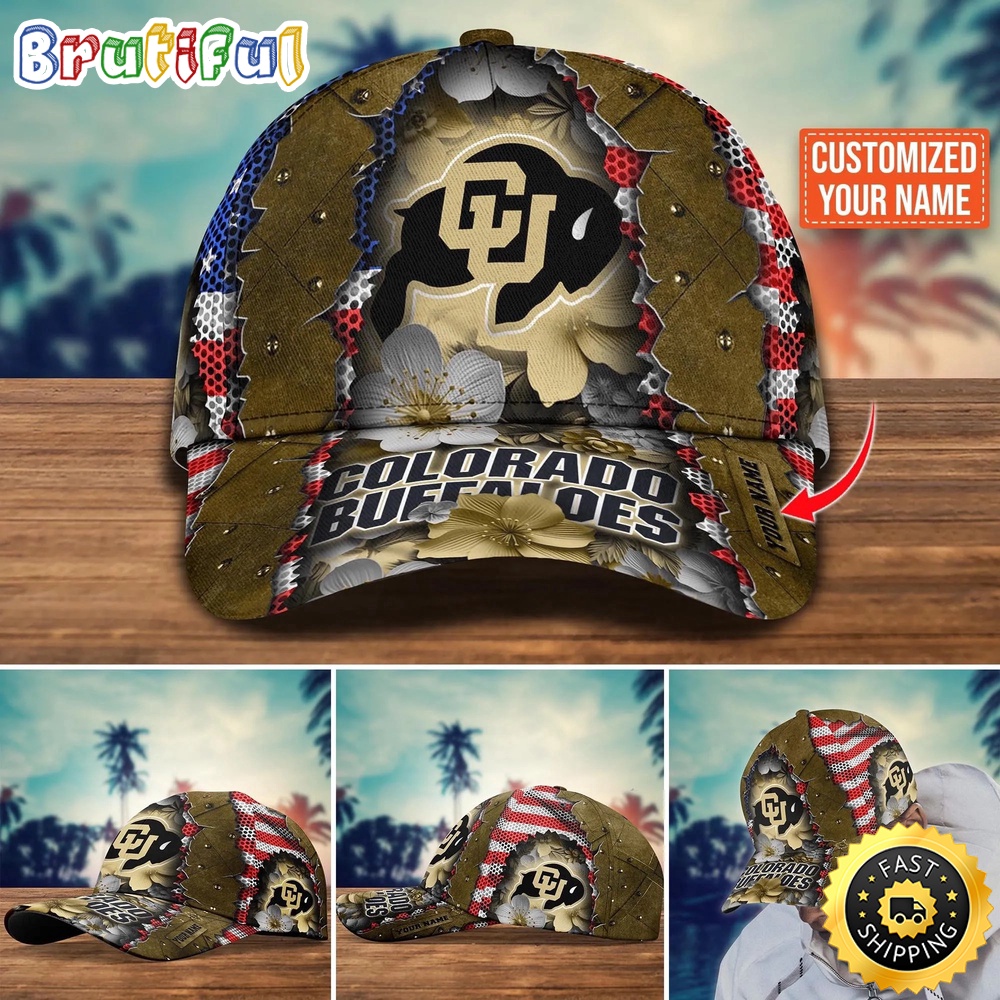 NCAA Colorado Buffaloes Baseball Cap Custom Cap For Fans