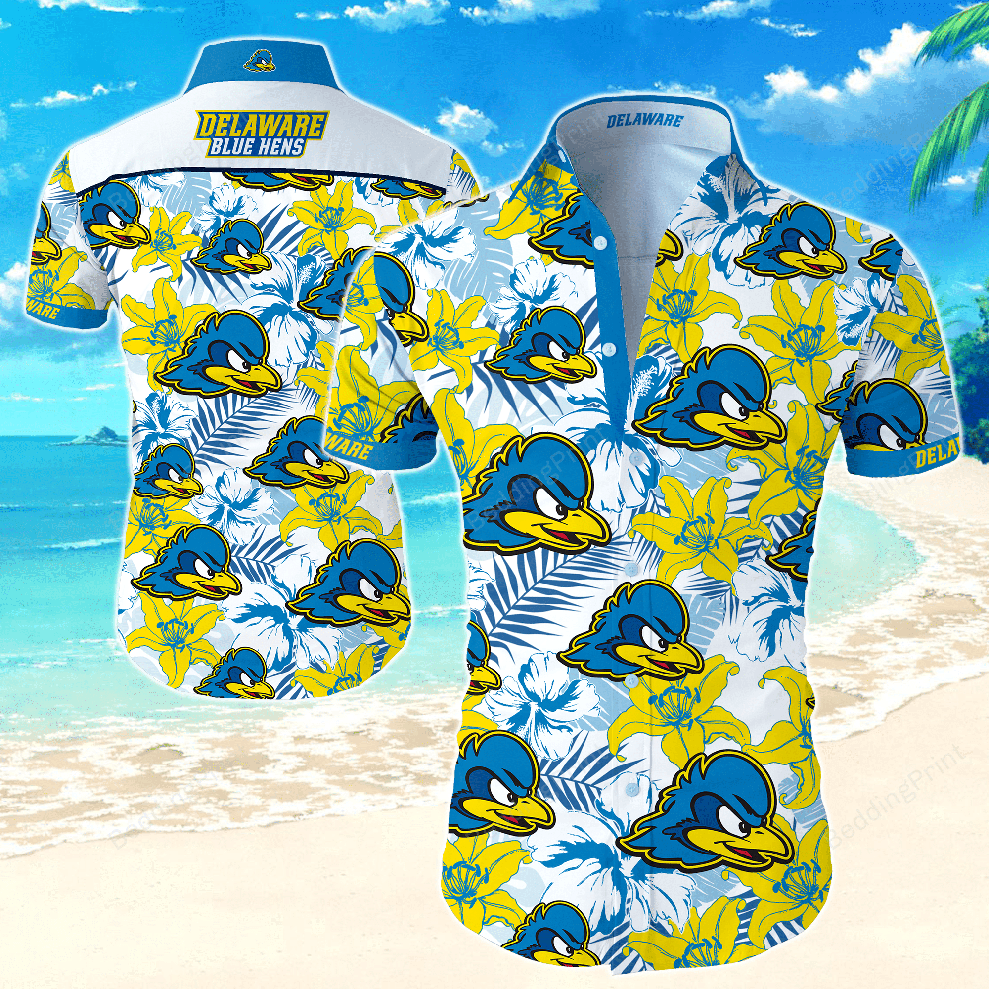NCAA Delaware Fightin’ Blue Hens Hawaiian Shirt