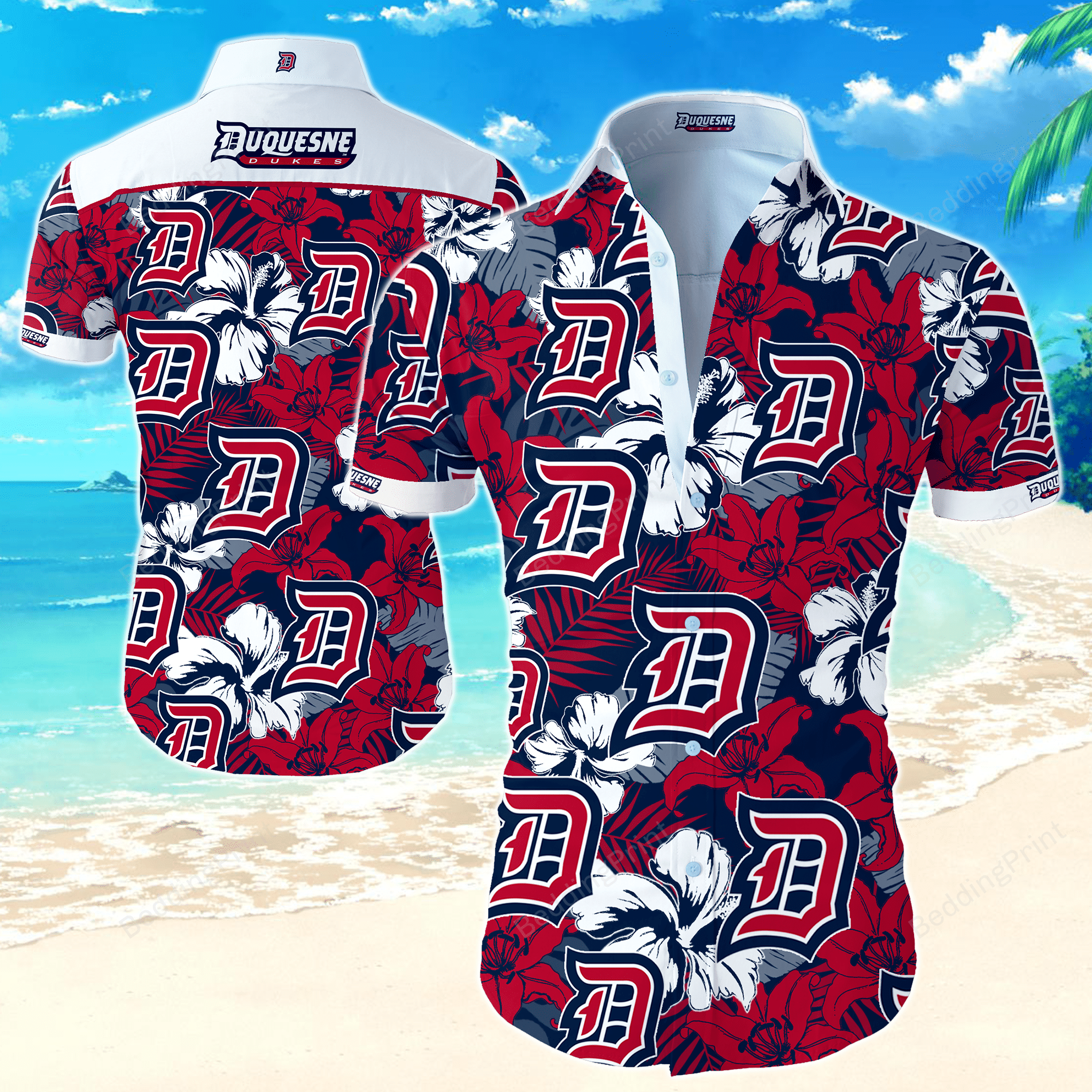 NCAA Duquesne Dukes Hawaiian Shirt