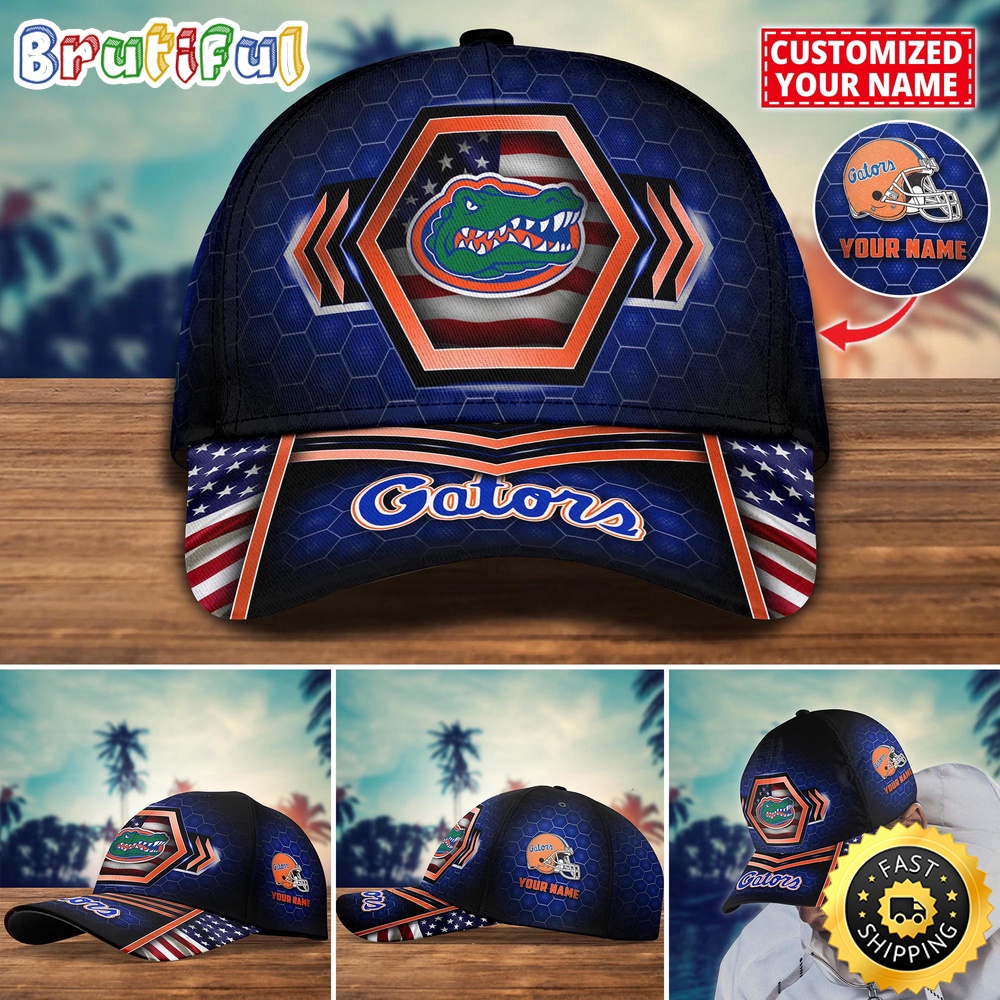 NCAA Florida Gators Baseball Cap Best Trending Custom Name Cap