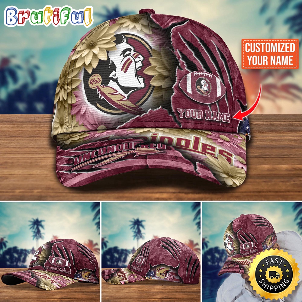 NCAA Florida State Seminoles Baseball Cap Custom Hat For Fans New Arrivals