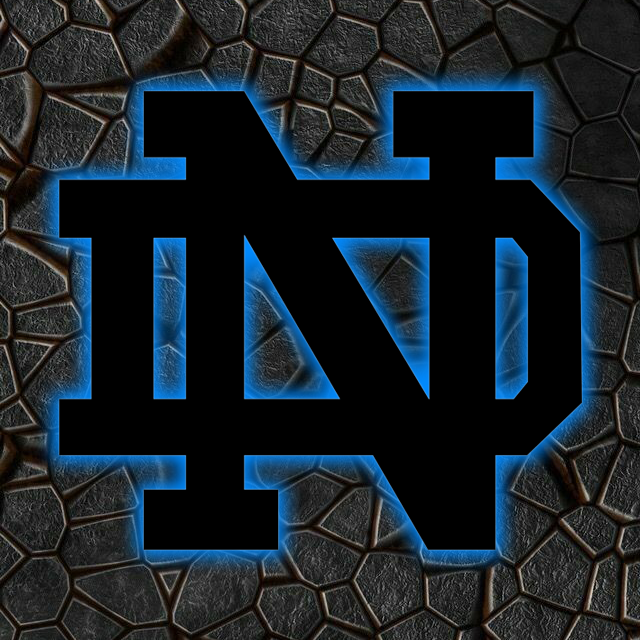 NCAA Football Notre Dame Fighting Irish Logo RGB Led Lights Metal Wall Art