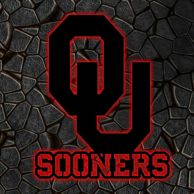 NCAA Football Oklahoma Sooners Logo RGB Led Lights Metal Wall Art