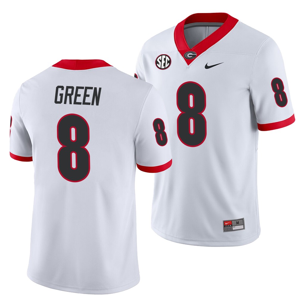 NCAA Georgia Bulldogs A.J. Green White Away History Player Jersey