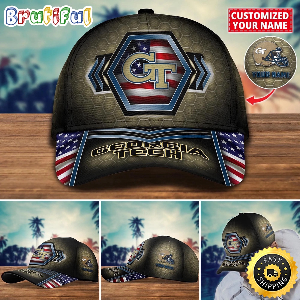 NCAA Georgia Tech Yellow Jackets Baseball Cap Best Trending Custom Name Cap
