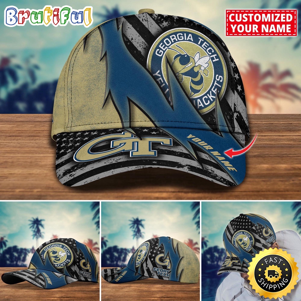 NCAA Georgia Tech Yellow Jackets Baseball Cap Custom Cap For Sport Fans