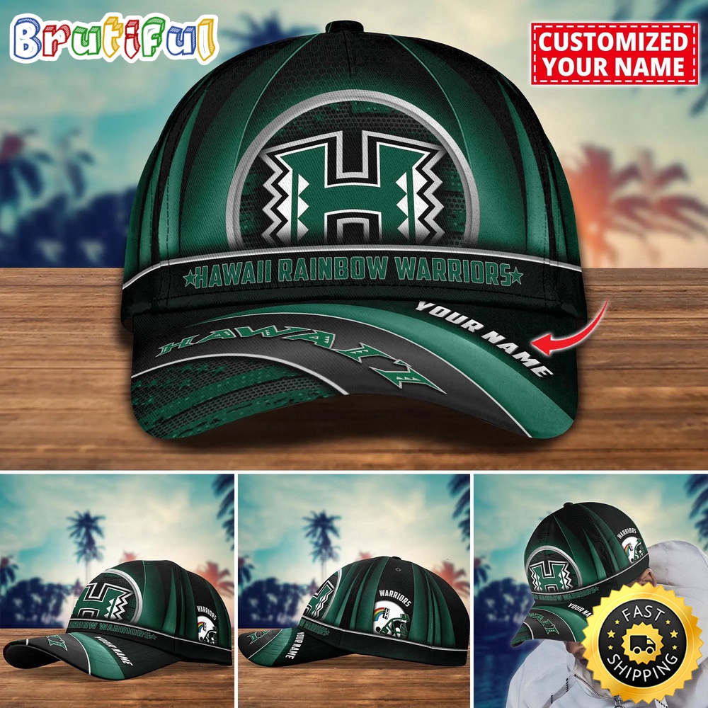 NCAA Hawaii Rainbow Warriors Baseball Cap Custom Cap For Football Fans