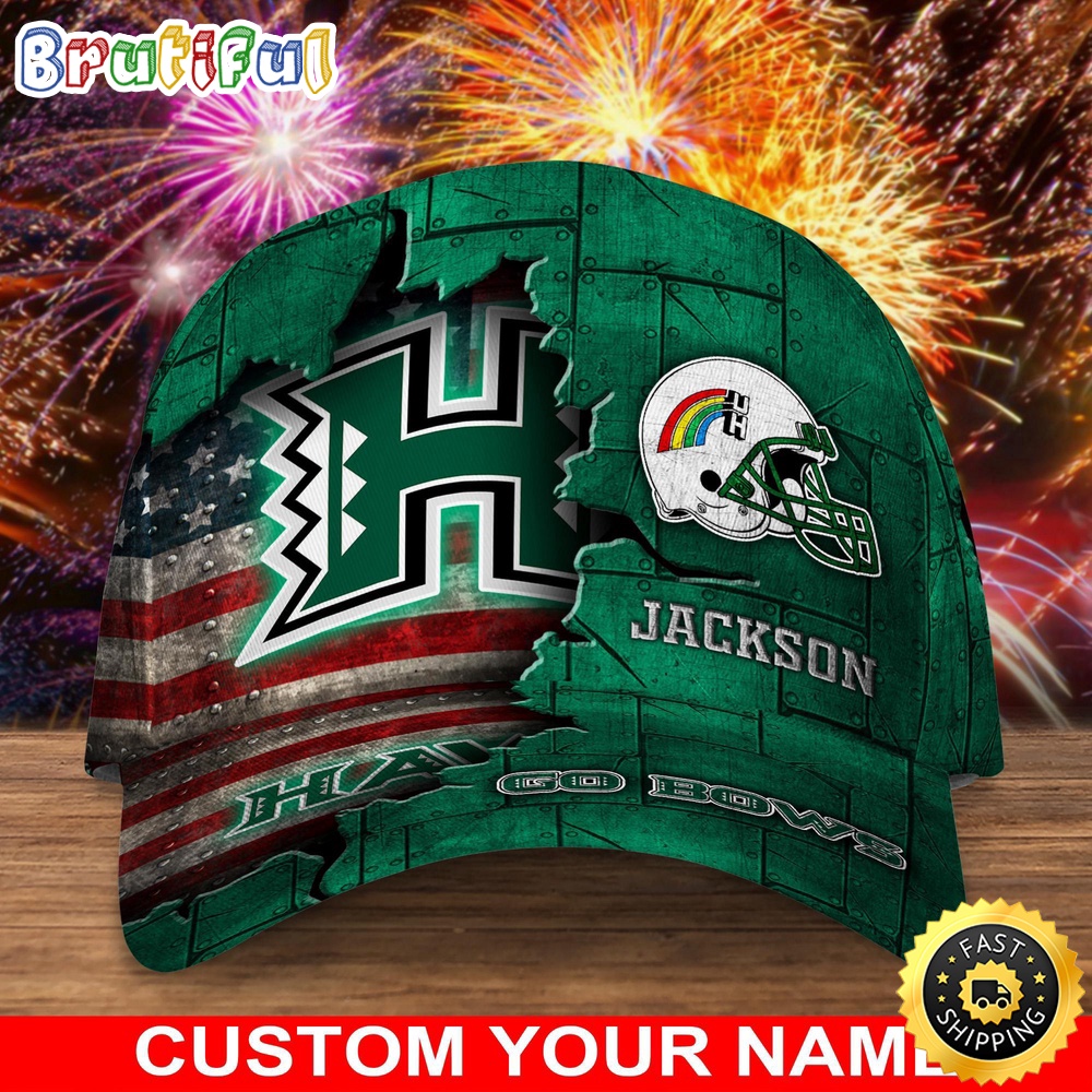 NCAA Hawaii Rainbow Warriors Baseball Cap Custom Cap Go Sports Teams
