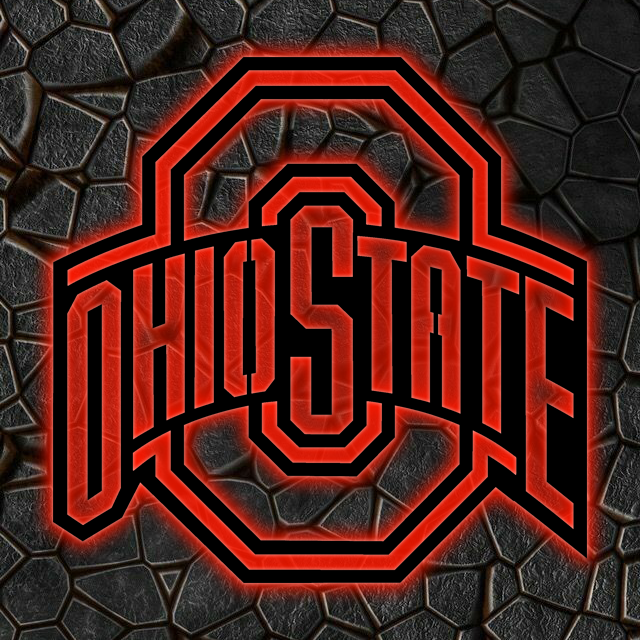 NCAA Hockey Ohio State Buckeyes Logo RGB Led Lights Metal Wall Art