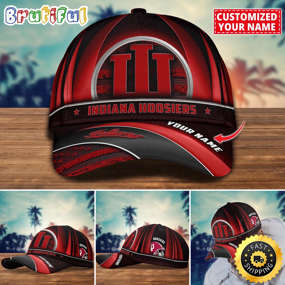 NCAA Indiana Hoosiers Baseball Cap Custom Cap For Football Fans