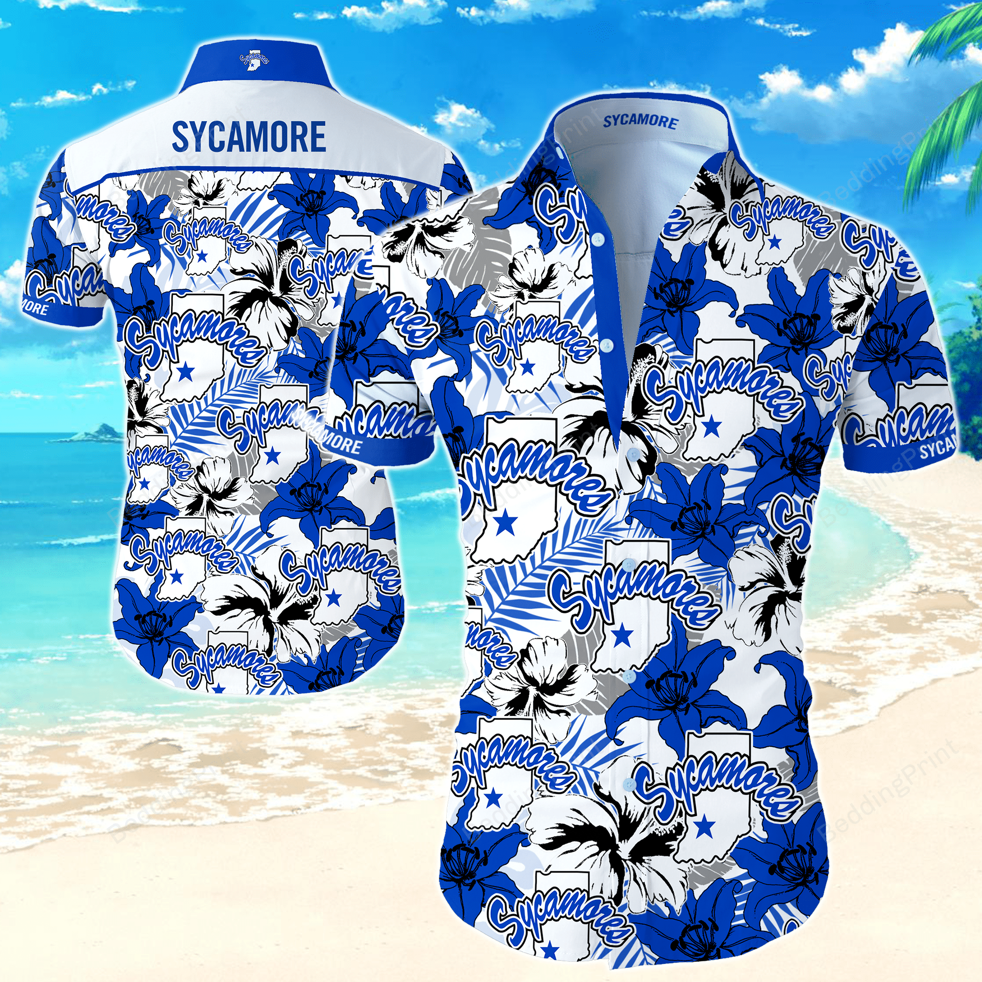 NCAA Indiana State Sycamores Hawaiian Shirt