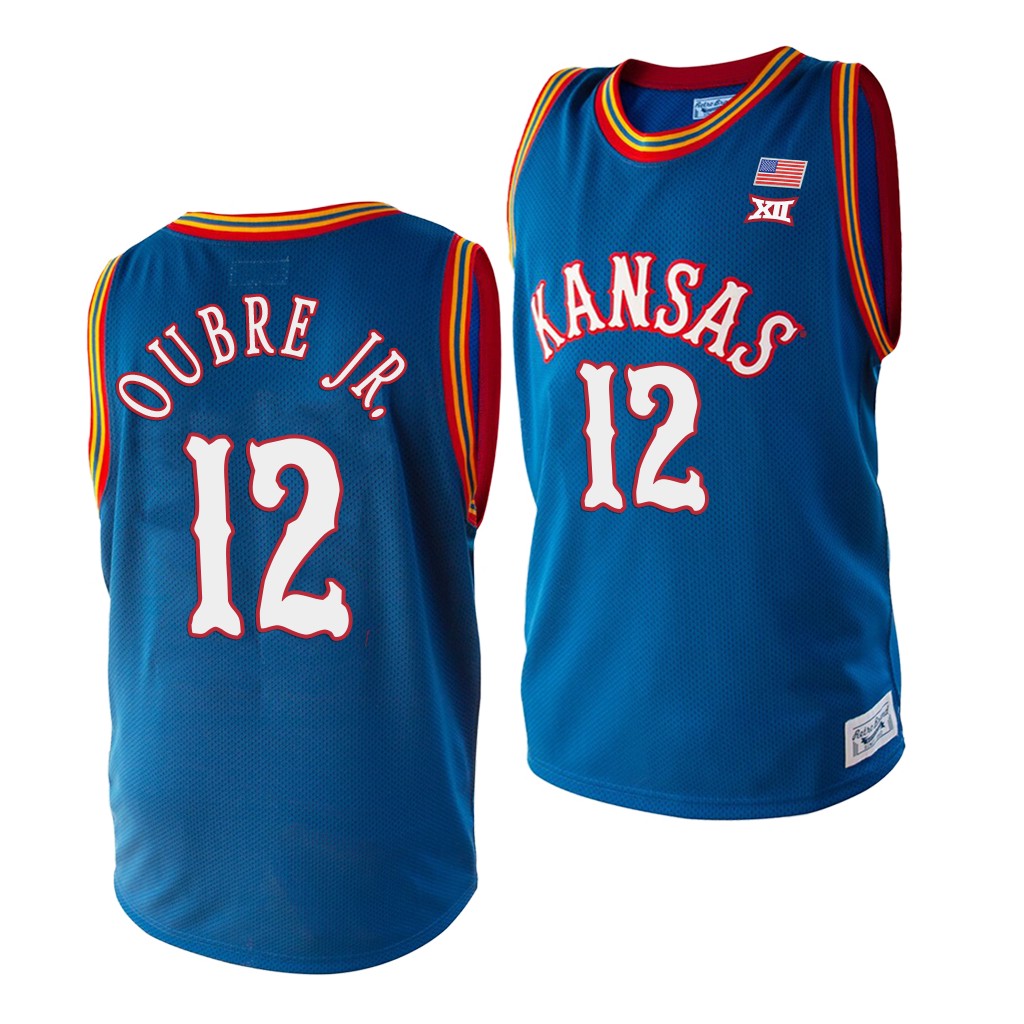 NCAA Kansas Jayhawks Kelly Oubre Jr. Royal College Suns Jersey