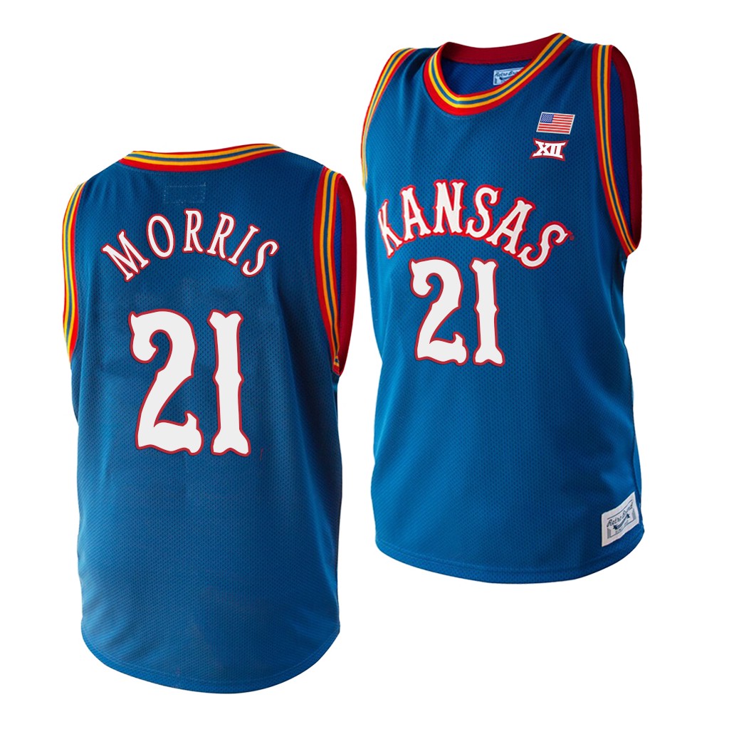 NCAA Kansas Jayhawks Markieff Morris Royal College Lakers Jersey