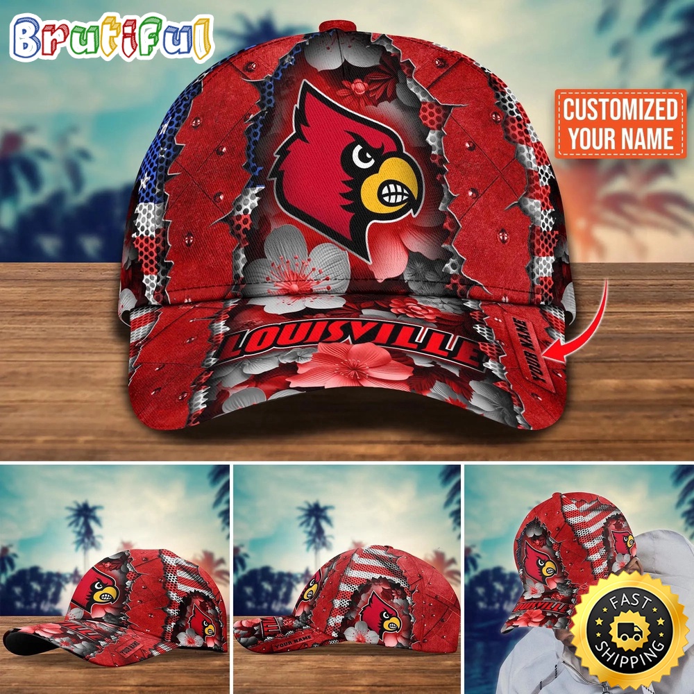 NCAA Louisville Cardinals Baseball Cap Custom Cap For Fans