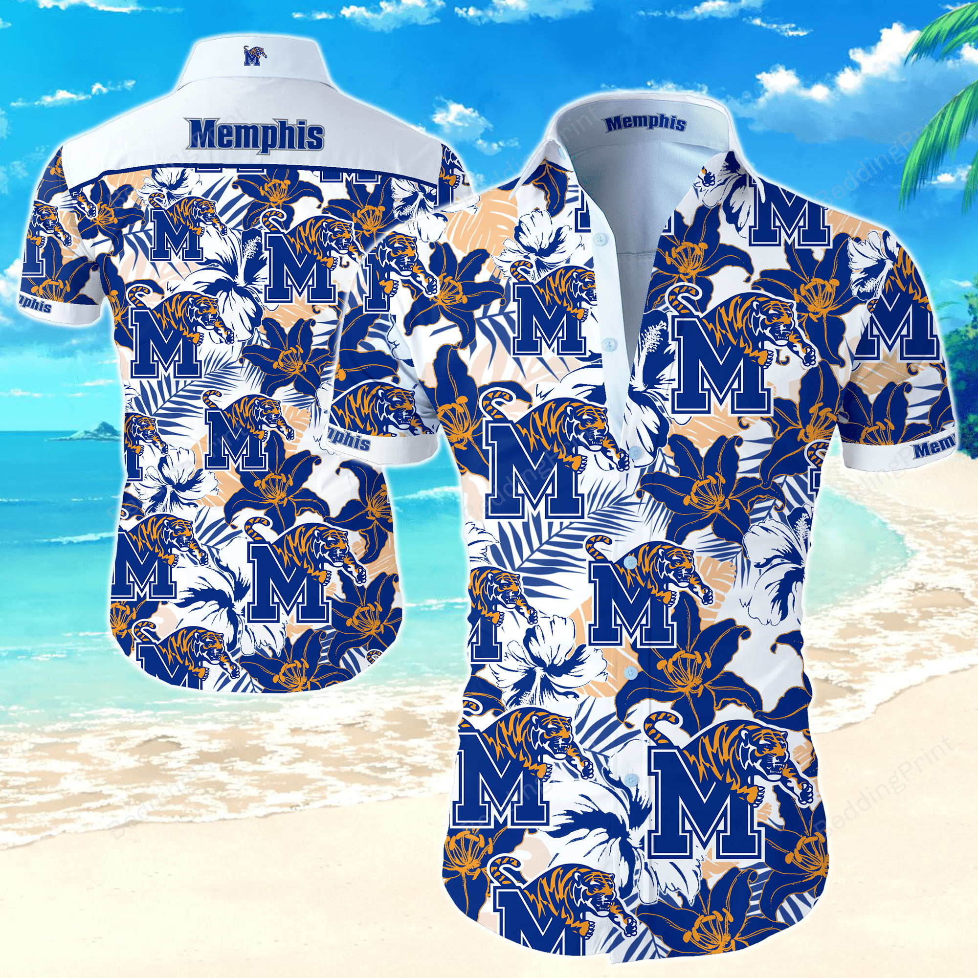 NCAA Memphis Tigers Hawaiian Shirt