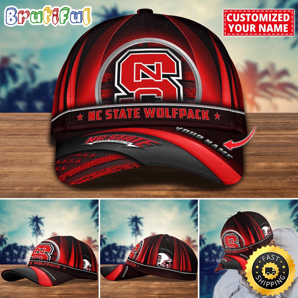 NCAA NC State Wolfpack Baseball Cap Custom Cap For Football Fans