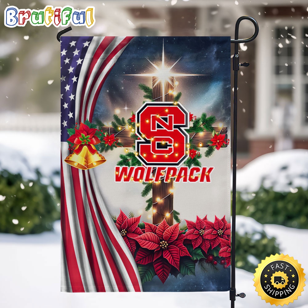 NCAA NC State Wolfpack Garden Flags Jesus Christ Christmas Ncaa Garden Flags