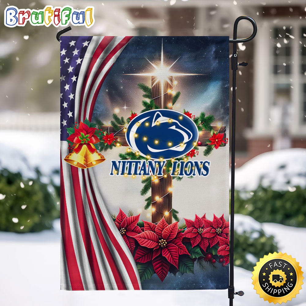 NCAA Penn State Nittany Lions Garden Flags Jesus Christ Christmas Ncaa Garden Flags