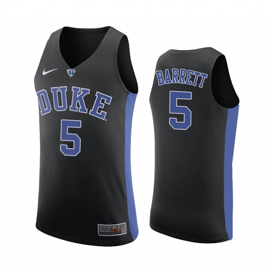 NCAA R.J. Barrett Black College Jersey Duke Blue Devils