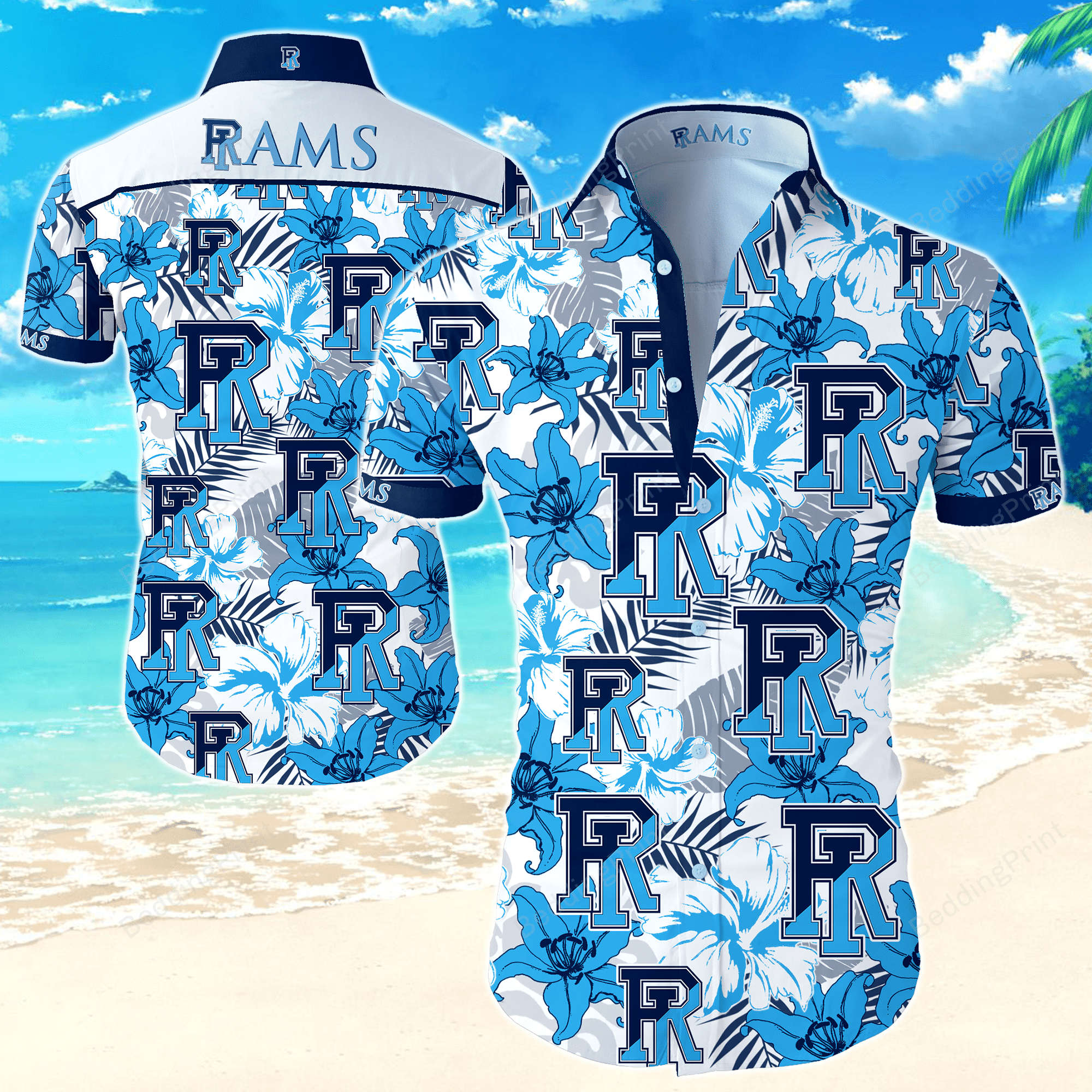 NCAA Rhode Island Rams Hawaiian Shirt
