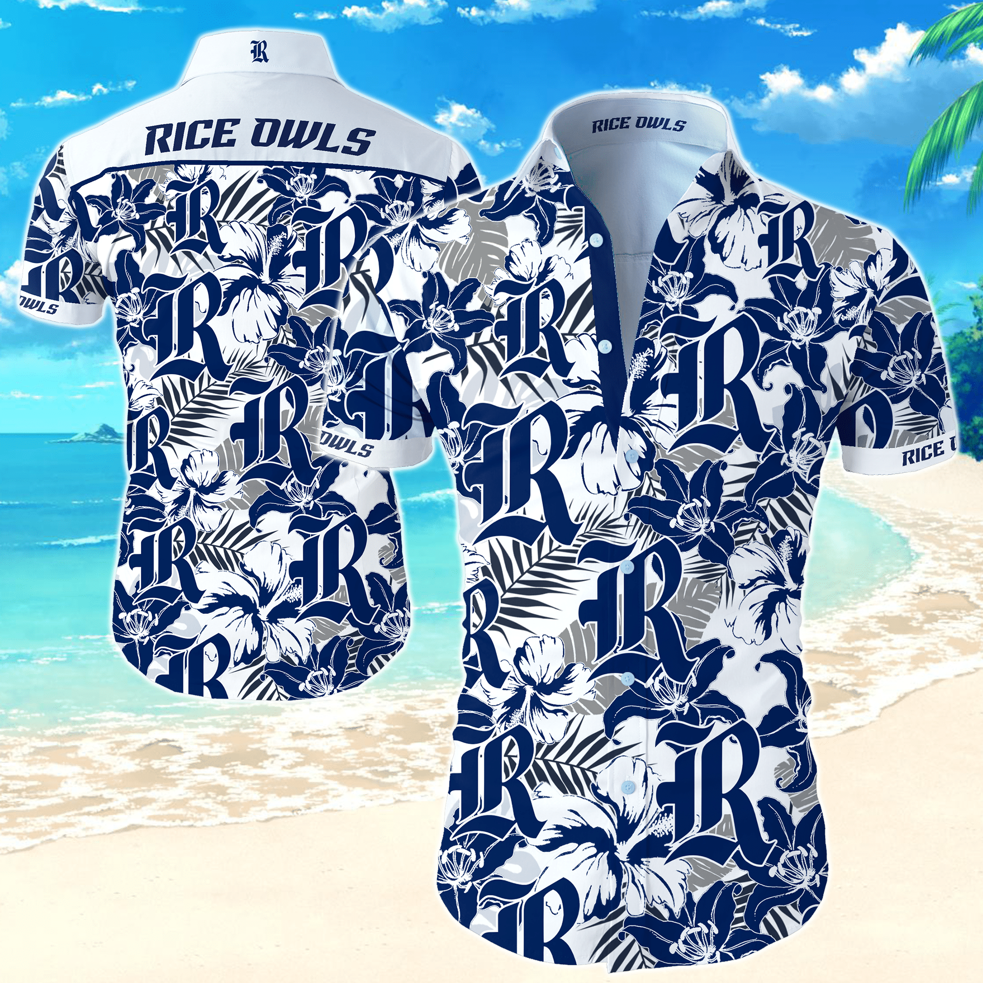 NCAA Rice Owls Hawaiian Shirt