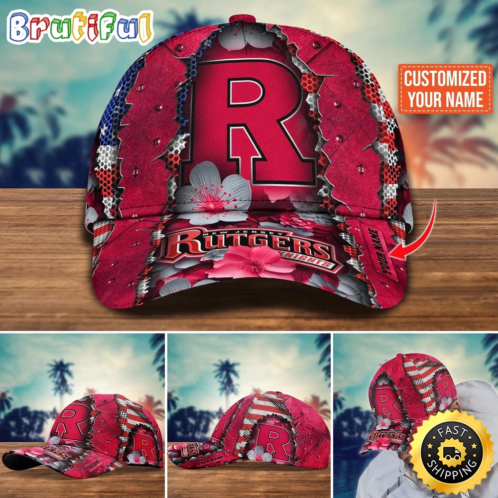 NCAA Rutgers Scarlet Knights Baseball Cap Custom Cap For Fans