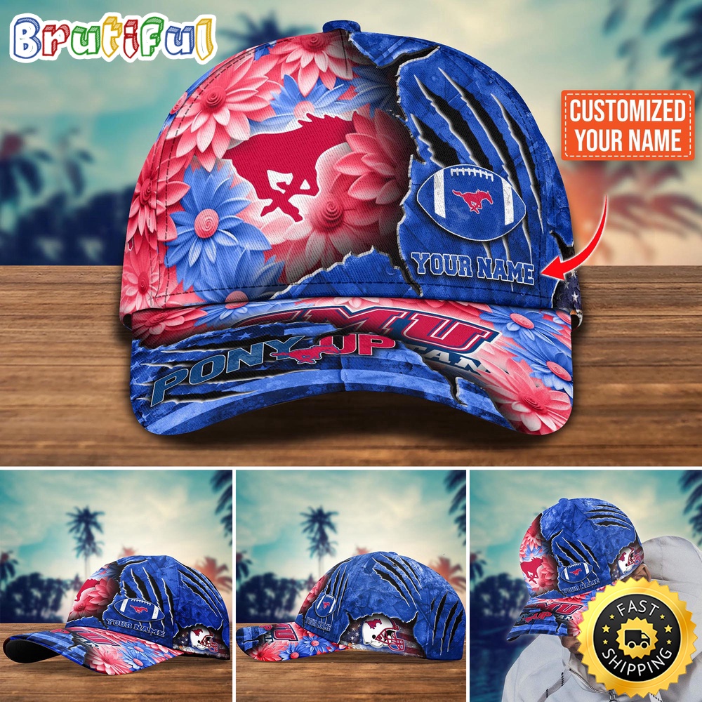 NCAA SMU Mustangs Baseball Cap Custom Hat For Fans New Arrivals