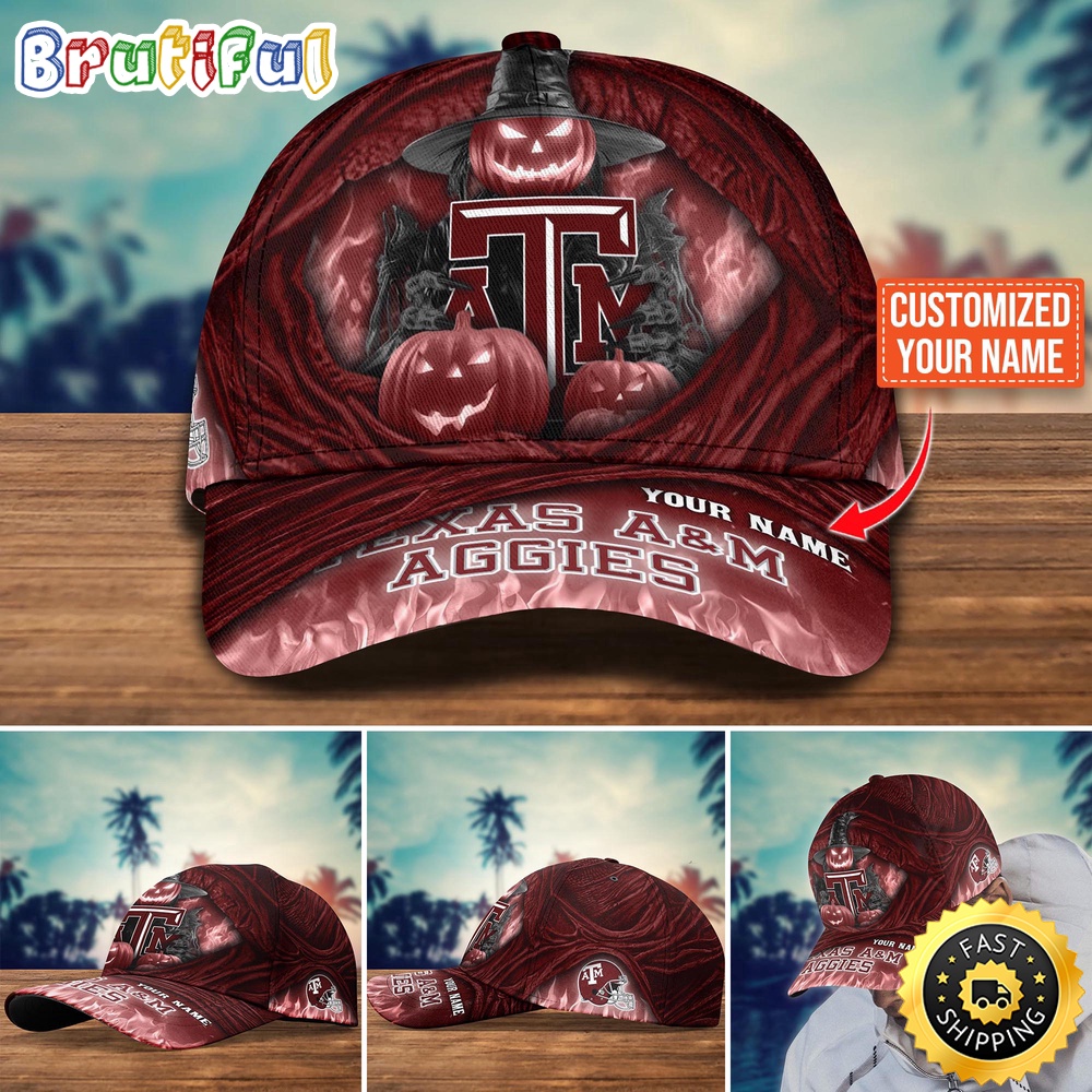 NCAA Texas A&ampM Aggies Baseball Cap Halloween Custom Cap For Fans