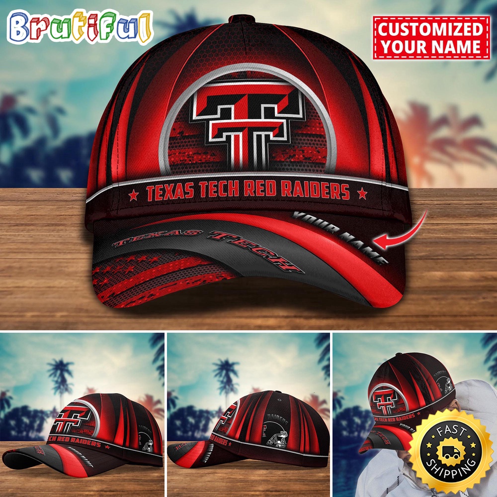 NCAA Texas Tech Red Raiders Baseball Cap Custom Cap For Football Fans