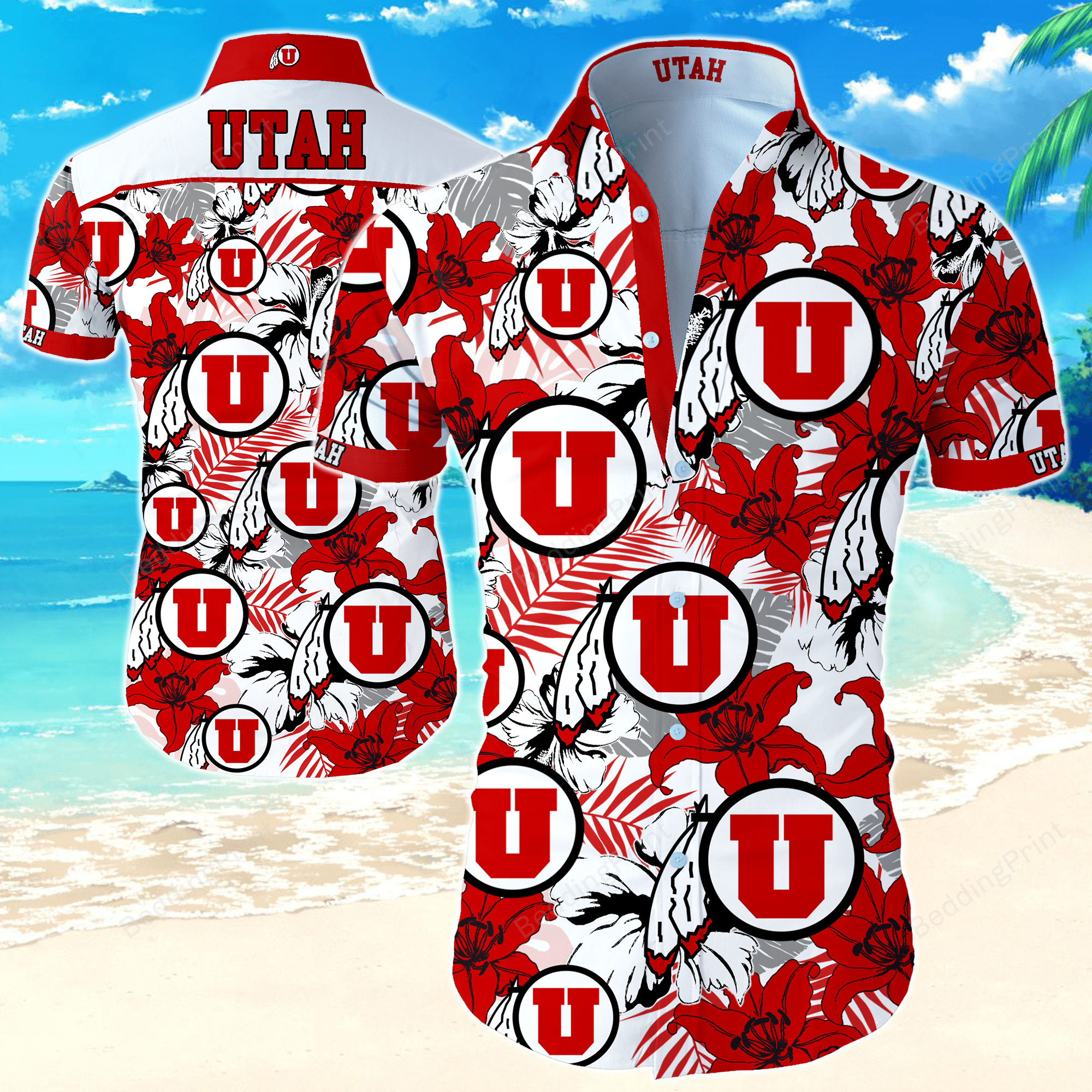 NCAA Utah Utes Football Hawaiian Shirt