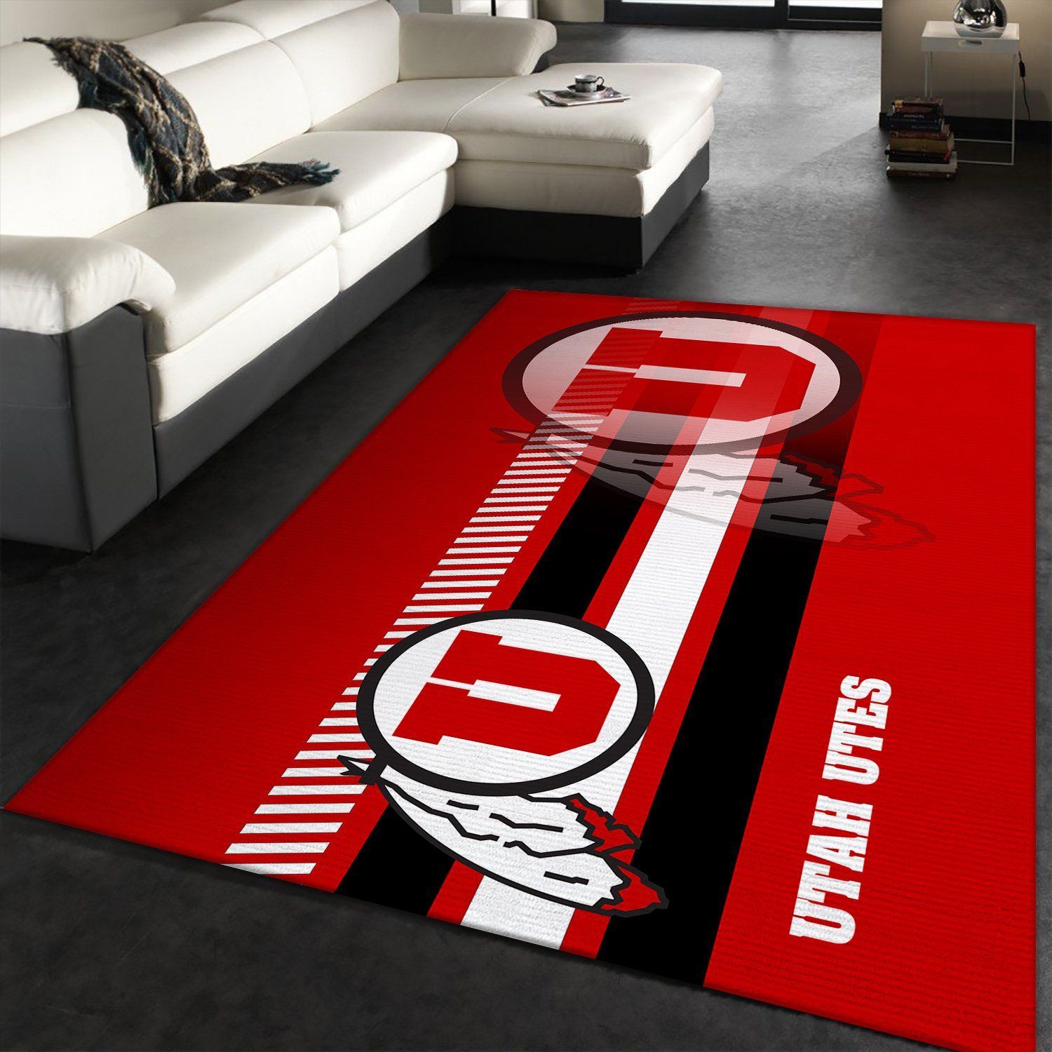 NCAA Utah Utes Rectangle Rug – Custom Size And Printing