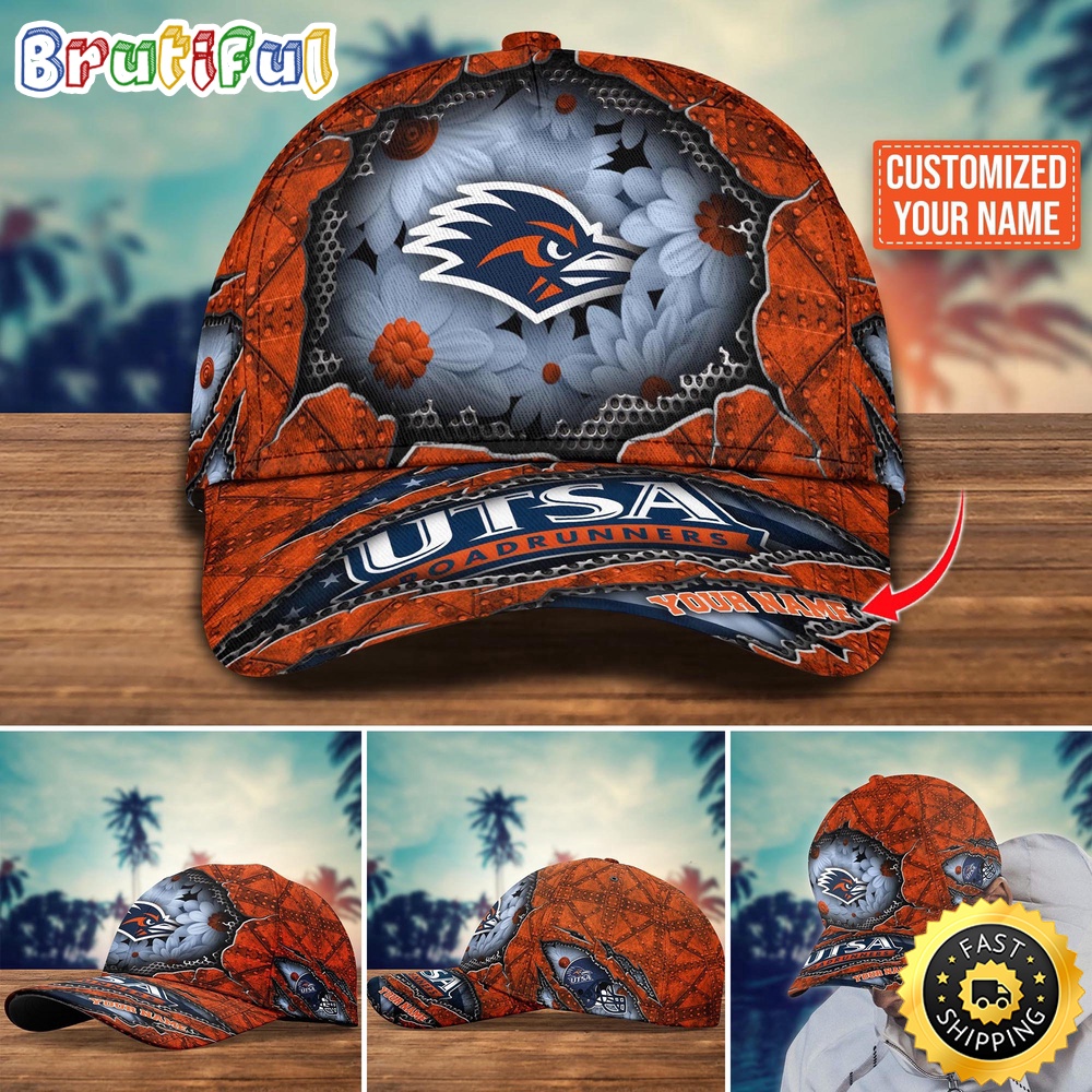 NCAA UTSA Roadrunners Baseball Cap Custom Cap Trending