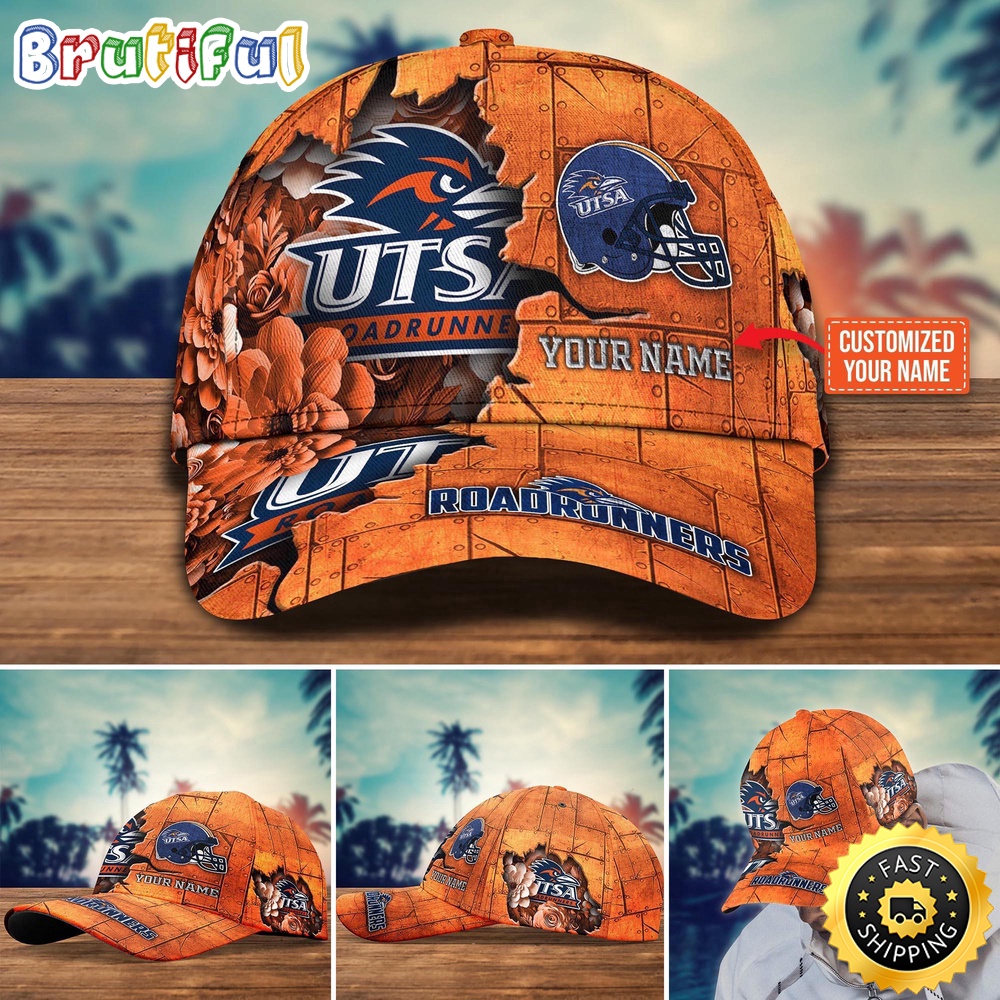 NCAA UTSA Roadrunners Baseball Cap Custom Hat For Fans