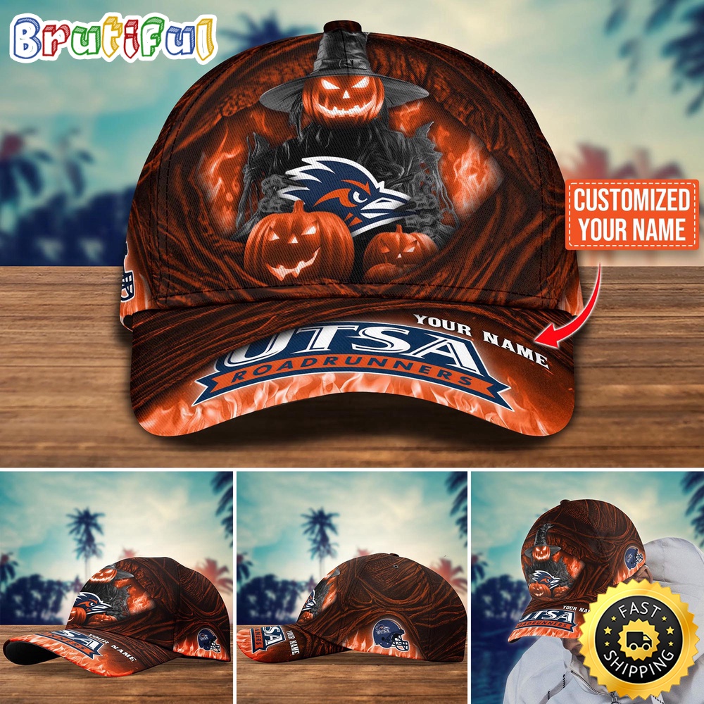 NCAA UTSA Roadrunners Baseball Cap Halloween Custom Cap For Fans