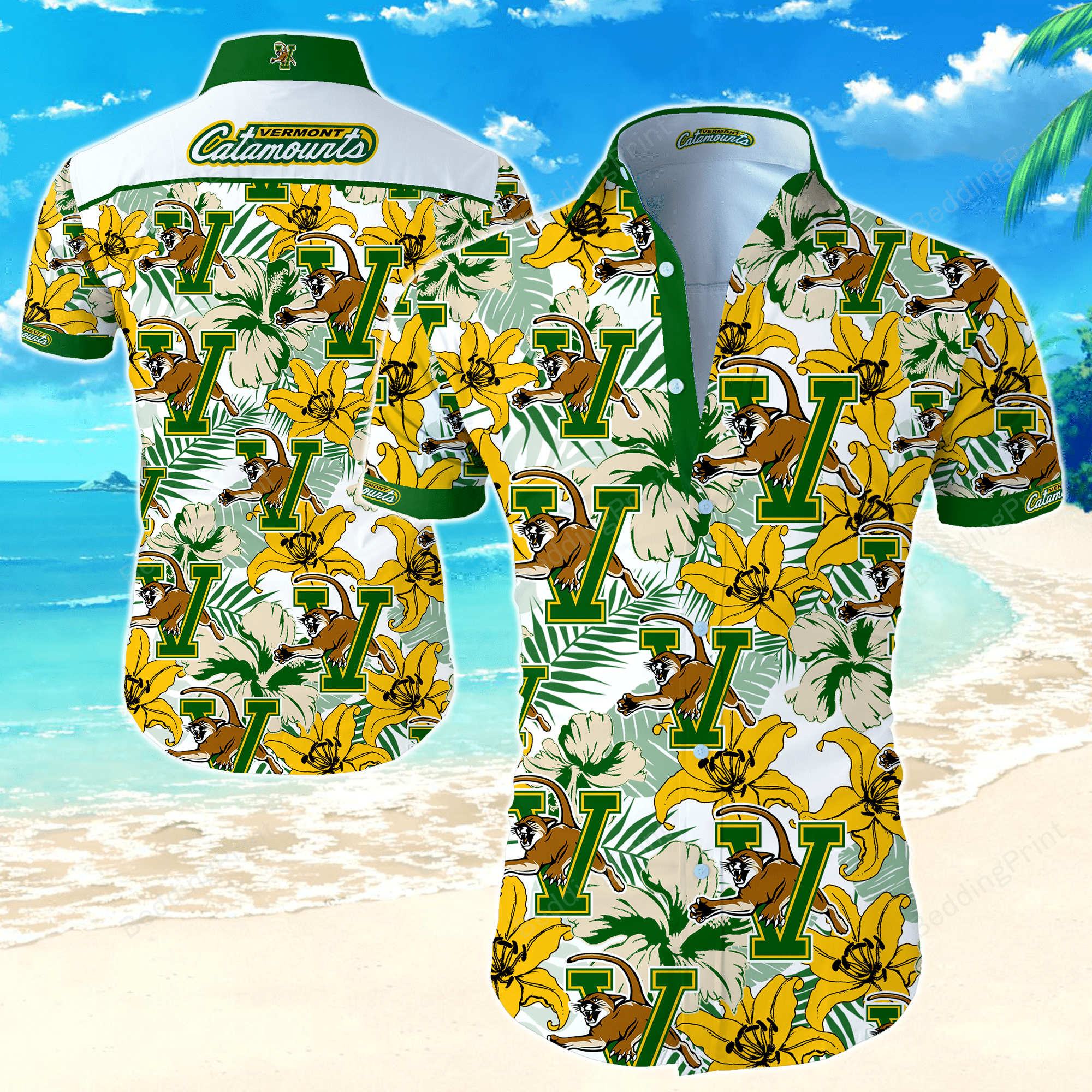 NCAA Vermont Catamounts Hawaiian Shirt