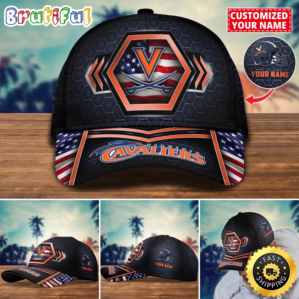 NCAA Virginia Cavaliers Baseball Cap Best Trending Custom Name Cap