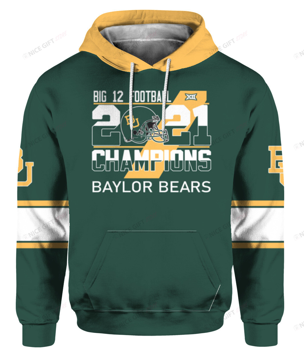 NCAAF Baylor Bears 2021 Champions 3D Hoodie Gift For Fans