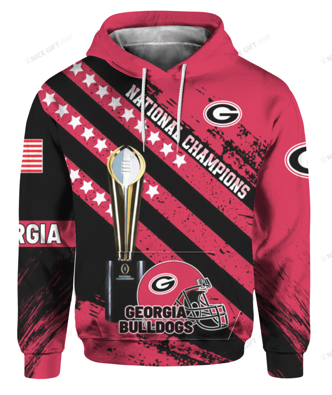 NCAAF Georgia Bulldogs National Champions 3D Hoodie Gift For Fans