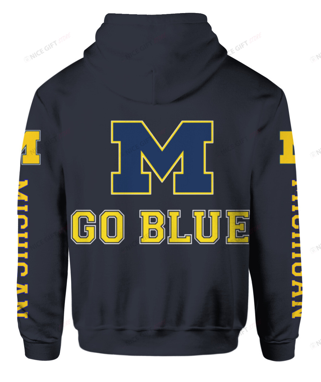 NCAAF Michigan Wolverines 2021 Big Ten Champions Go Blue 3D Hoodie Gift For Fans