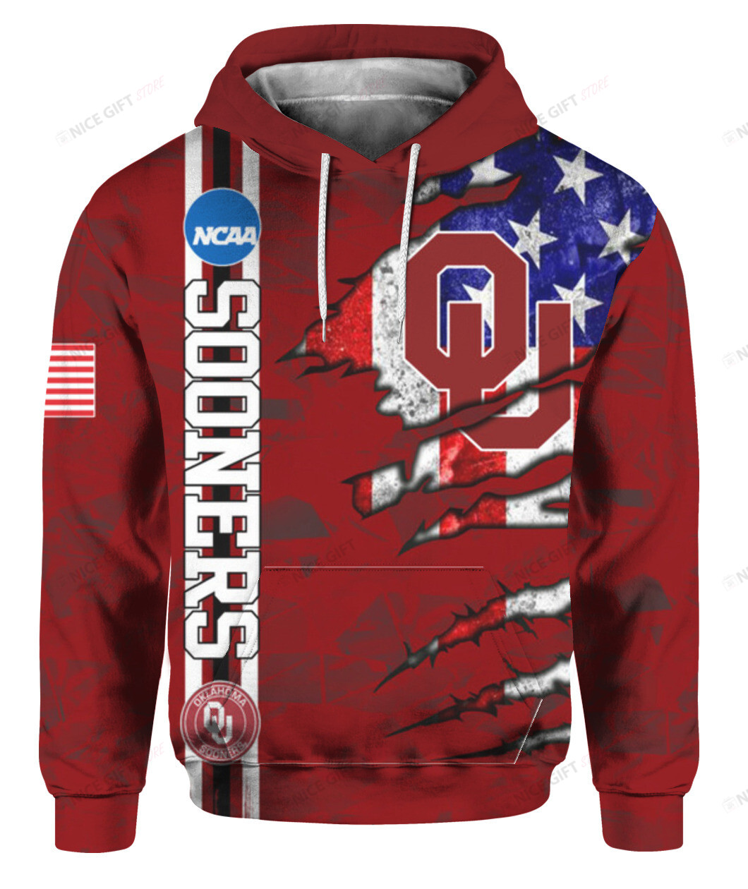 NCAAM Oklahoma Sooners 3D Hoodie Gift For Fans