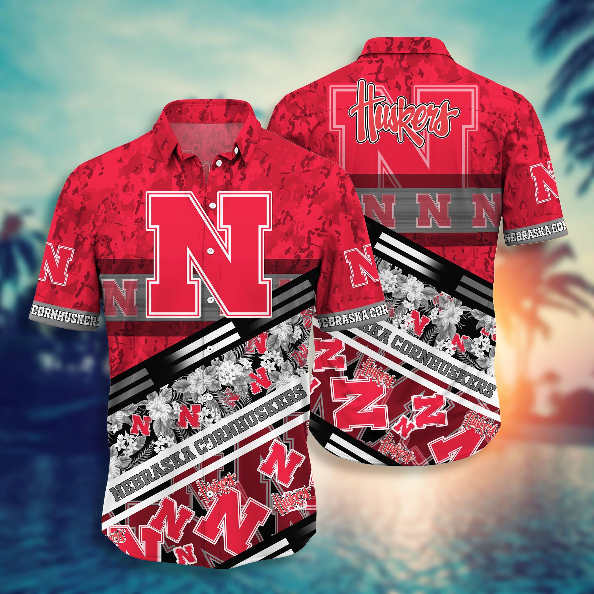 Nebraska Cornhuskers NCAA -Hawaii Shirt Style Hot Trending Summer-Hawaiian