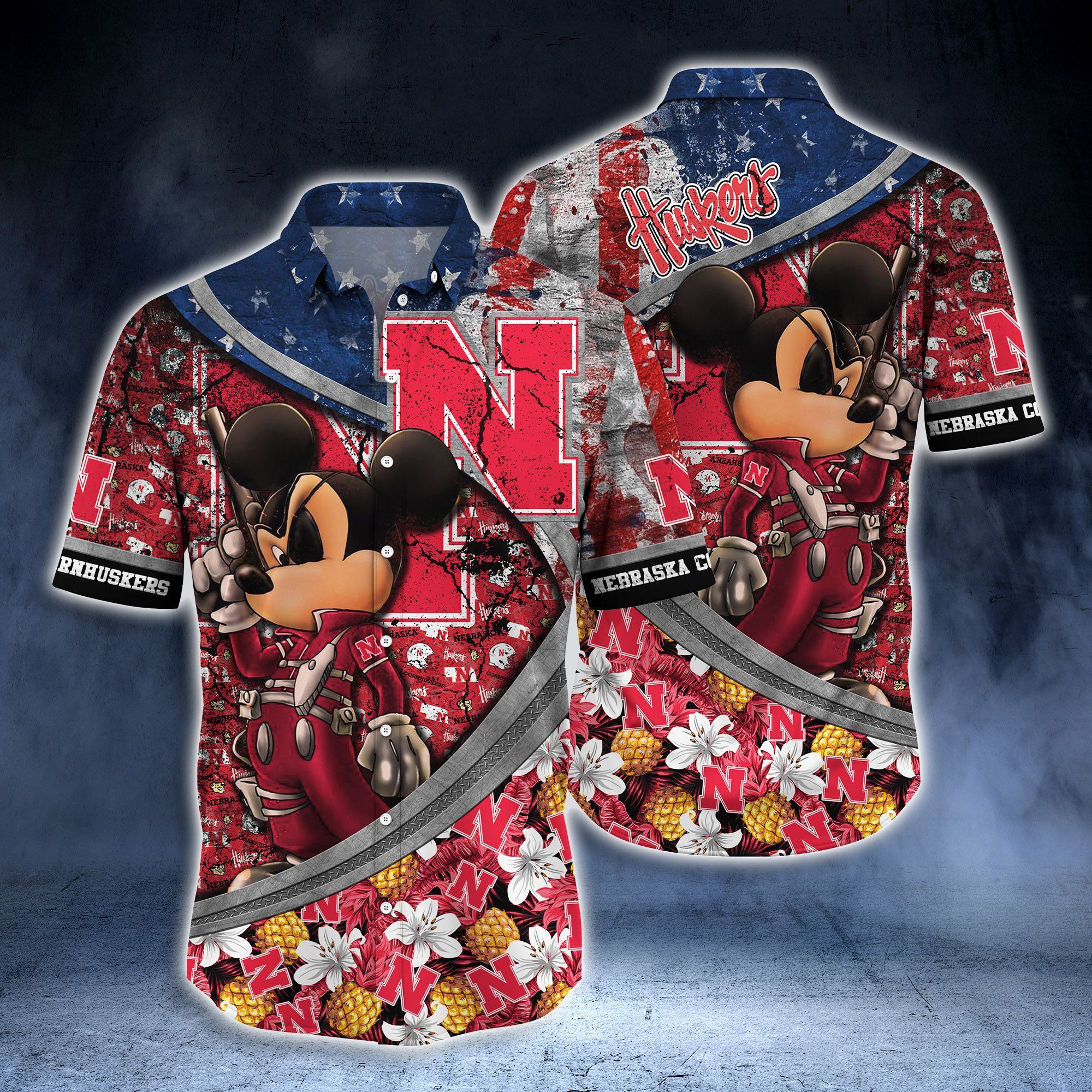 Nebraska Cornhuskers NCAA -Hawaii Shirt Style Hot Trending