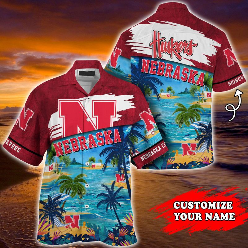 Nebraska Cornhuskers NCAA Customized Summer Hawaiian Shirt