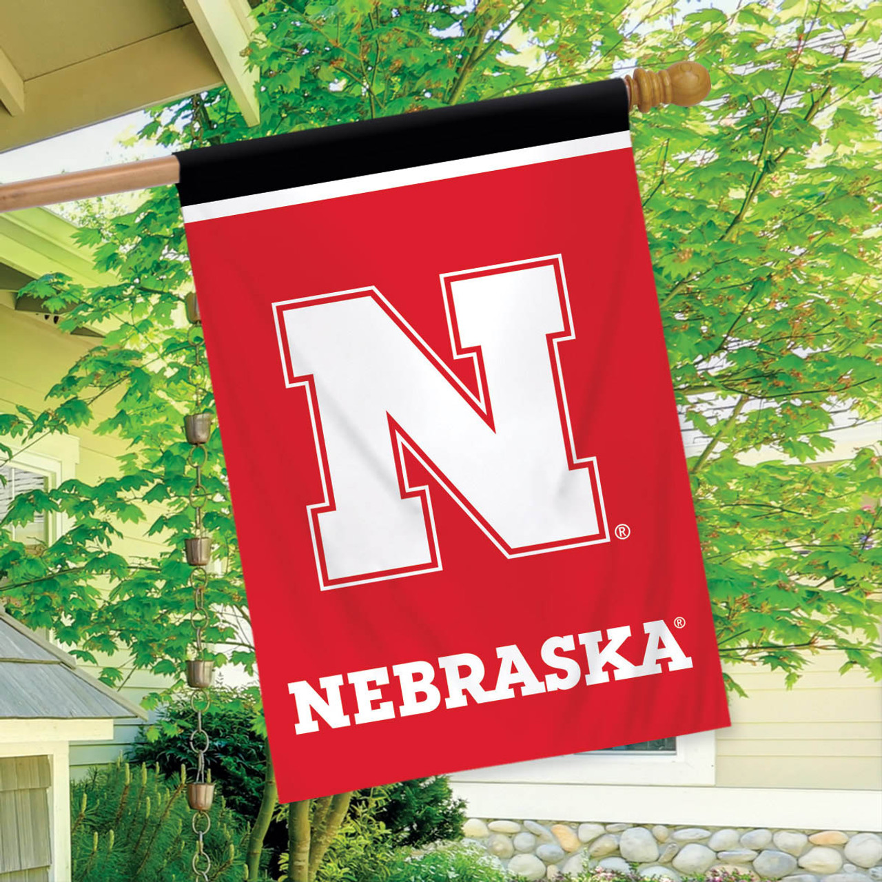 Nebraska Cornhuskers NCAA Garden Flag, House Flag