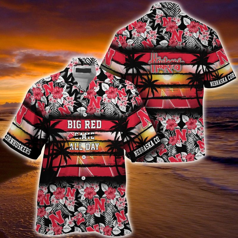 Nebraska Cornhuskers NCAA Summer – Hawaii Shirt For This Season – Gift For Sport Lovers Floral Pattern