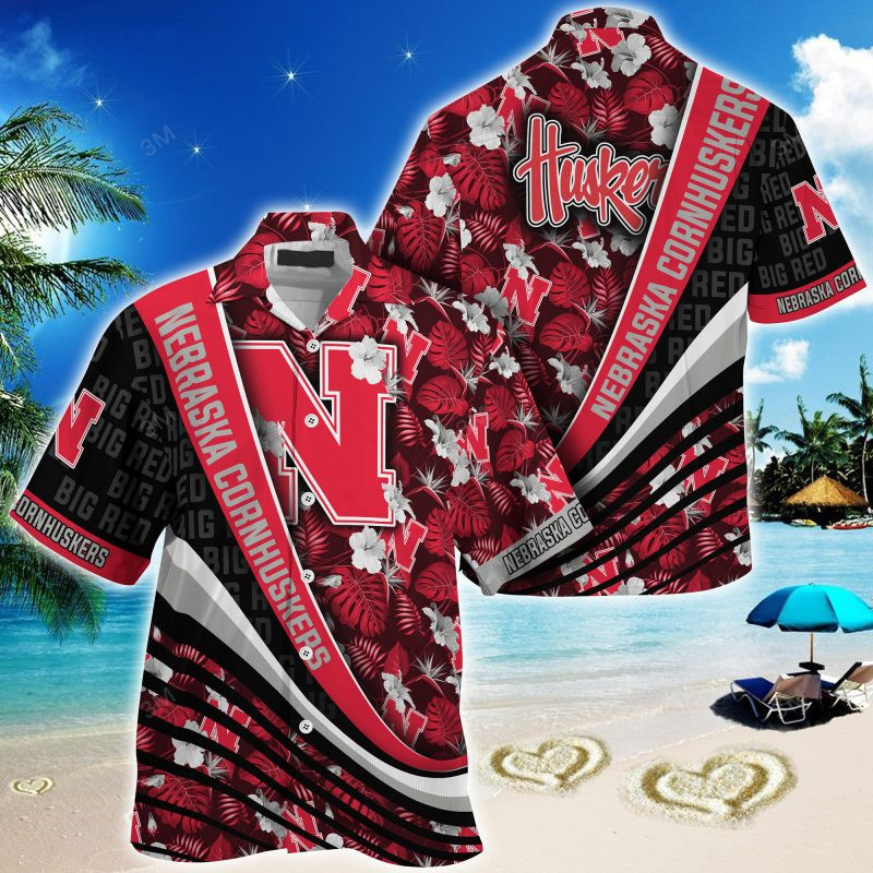 Nebraska Cornhuskers NCAA Summer – Hawaii Shirt For This Season – Gift For Sport Lovers With Tropical Flower Pattern
