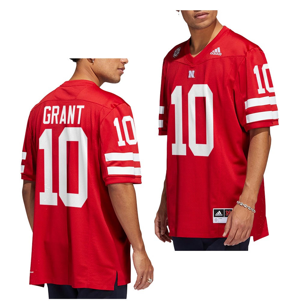 Nebraska Huskers Anthony Grant Jersey 2022-23 College Red #10 Icon Men's Shirt