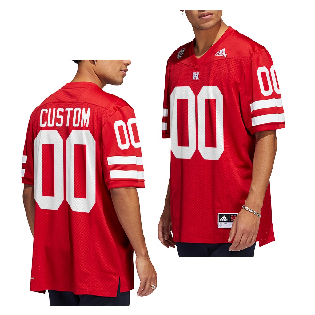 Nebraska Huskers Custom Jersey 2022-23 College Red #00 Icon Men's Shirt
