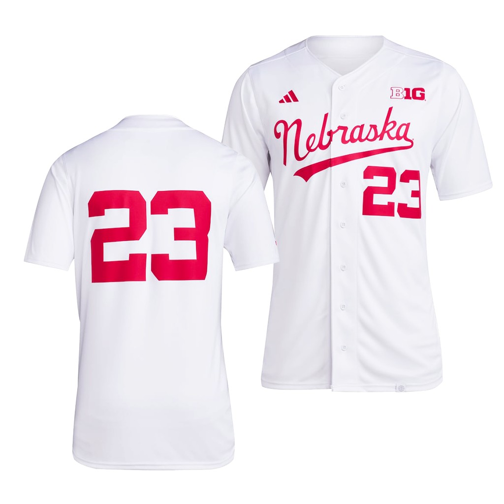 Nebraska Huskers Team 23 White Jersey Men