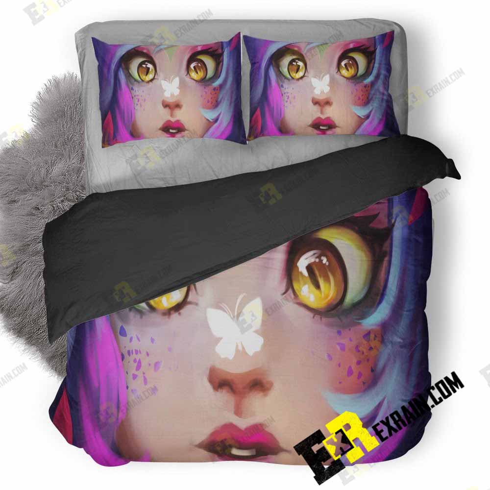 Neeko League Of Legends Game P5 3D Customized Duvet Cover Bedding Set